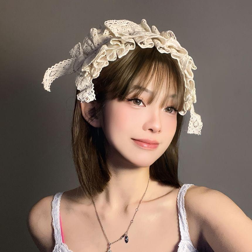 Ruffle Lace Headband Product Image