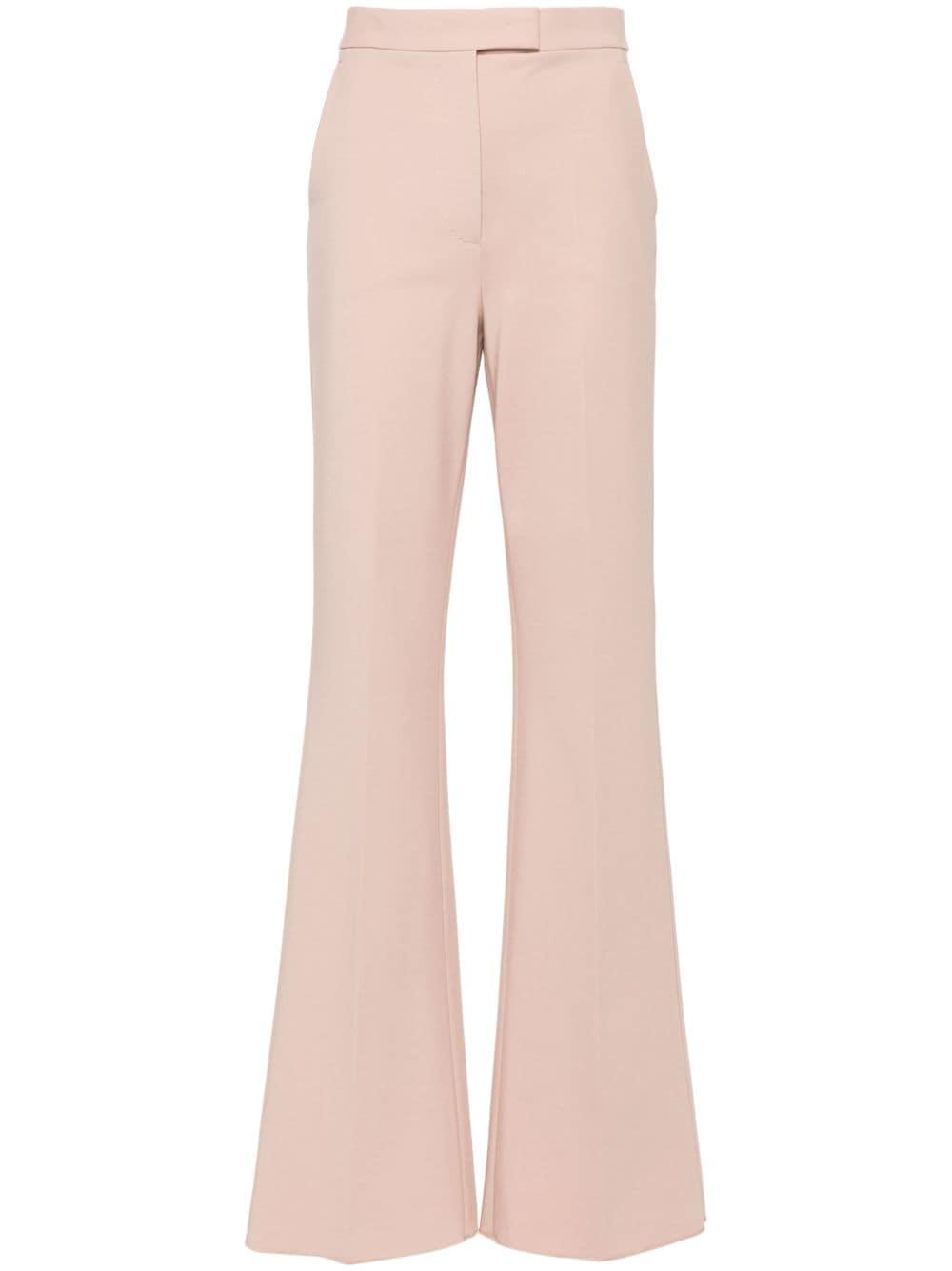 MAX MARA Norcia Straight-leg Crepe Pants In Pink Product Image