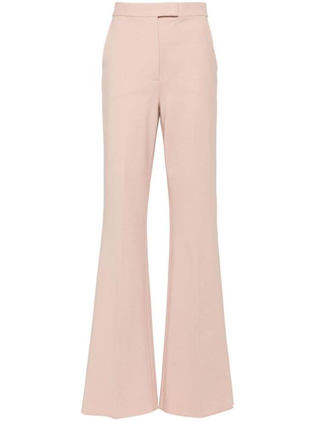 MAX MARA Norcia Straight-leg Crepe Pants In Pink Product Image