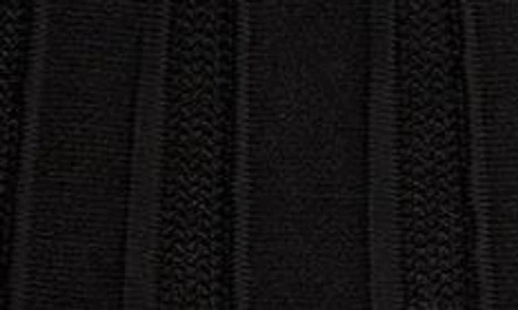 BALMAIN Double-breasted Rib Knit Flare Mini Skirt In Nero Product Image