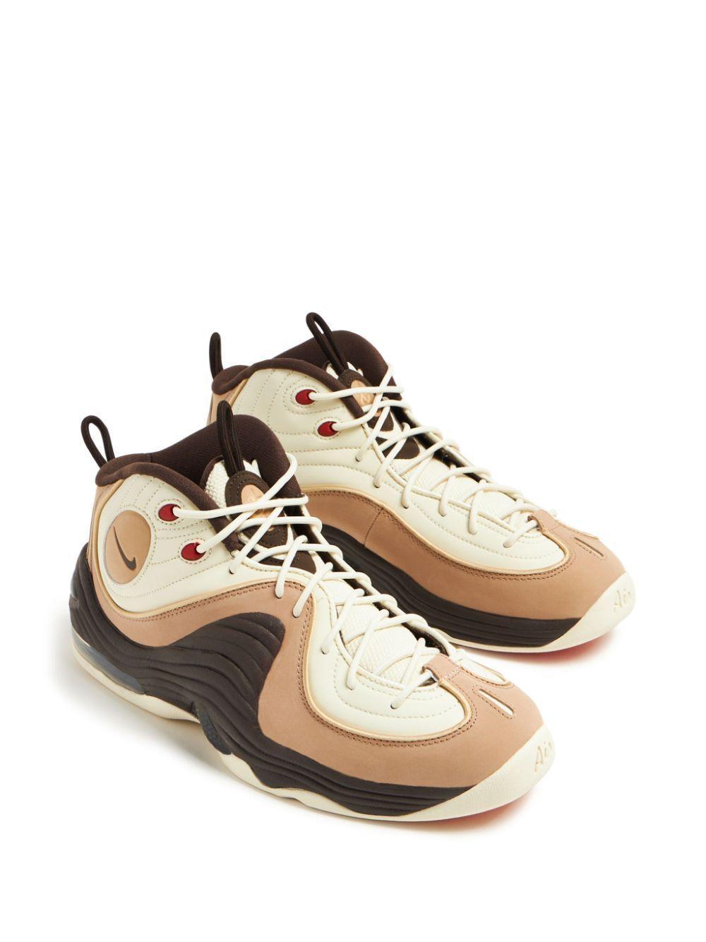 NIKE Air Penny 2 Sneakers Coconut Milk / Baroque Brown In Coconut Milk/baroque Brown/hemp/sesame Product Image