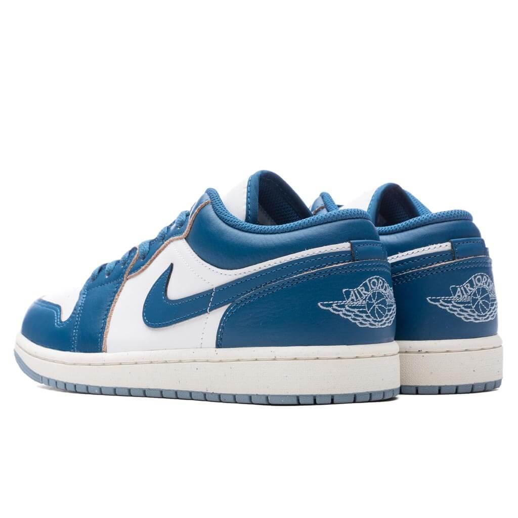 Air Jordan 1 Low SE - White/Industrial Blue/Blue Grey Male Product Image