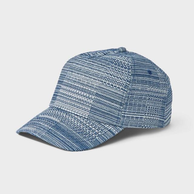 Mens Cotton Jacquard 5-Panel Baseball Hat - Goodfellow & Co Blue Product Image