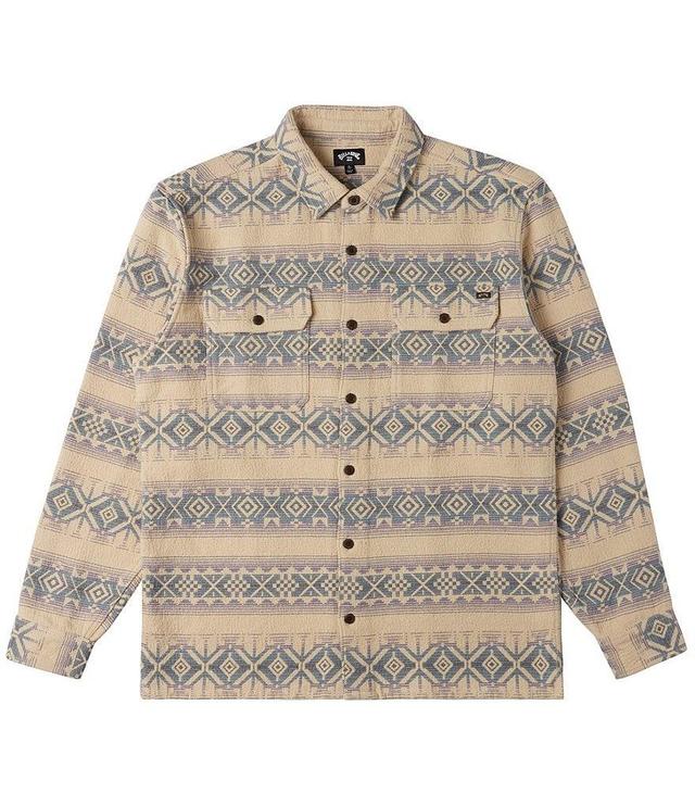 Billabong Offshore Long Sleeve Printed Jaquard Flannel Shirt Product Image