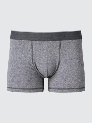 Mens Cotton Low-Rise Boxer Briefs with Deodorizing Gray 3XL UNIQLO US Product Image