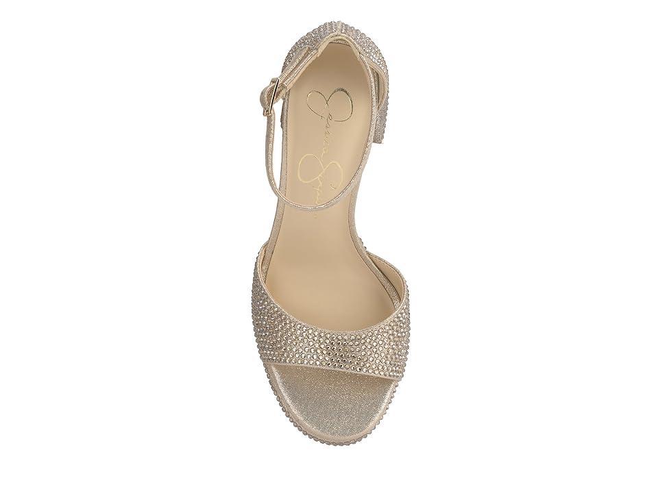 Jessica Simpson Kaliah Platform High Heel Sandal (Champagne) Women's Sandals Product Image