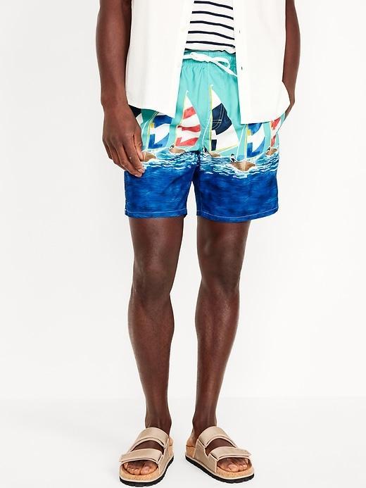 Printed Swim Trunks -- 7-inch inseam Product Image