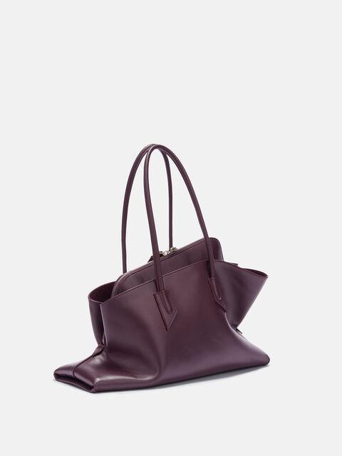 ''La Passeggiata Medium'' plum top handle Product Image