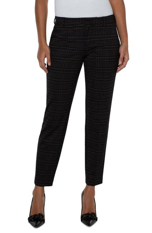 Liverpool Los Angeles Kelsey Tartan Plaid Knit Pants Product Image