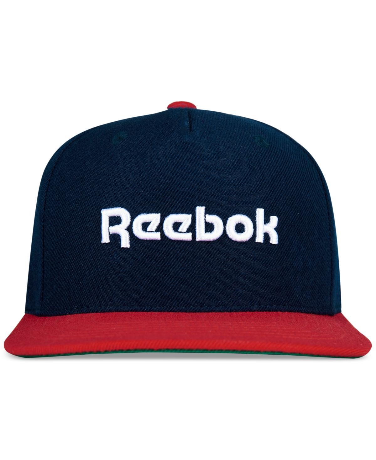 Reebok Mens Logo Embroidered Flat-Brim Snapback Hat Product Image