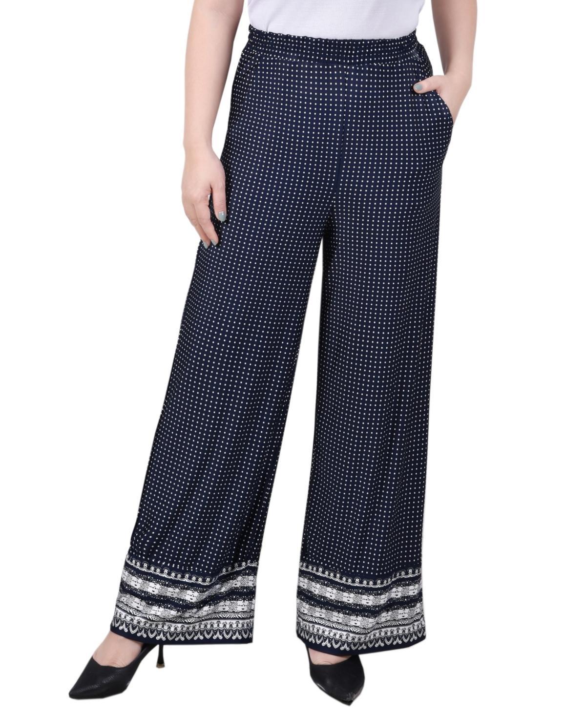 Ny Collection Petite Wide Leg Pull On Pants Product Image