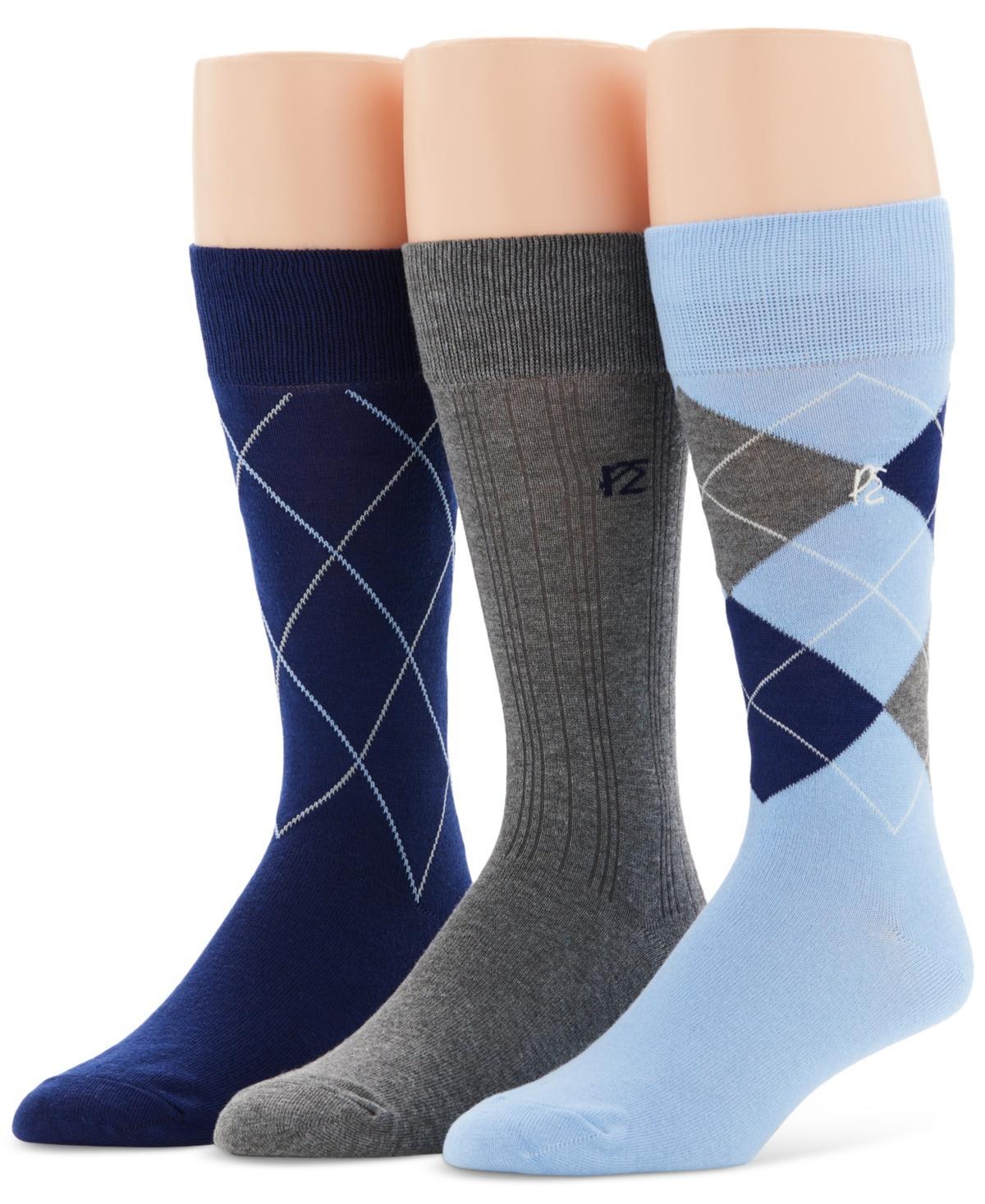 Perry Ellis Portfolio Mens 3-Pk. Argyle Dress Socks Product Image