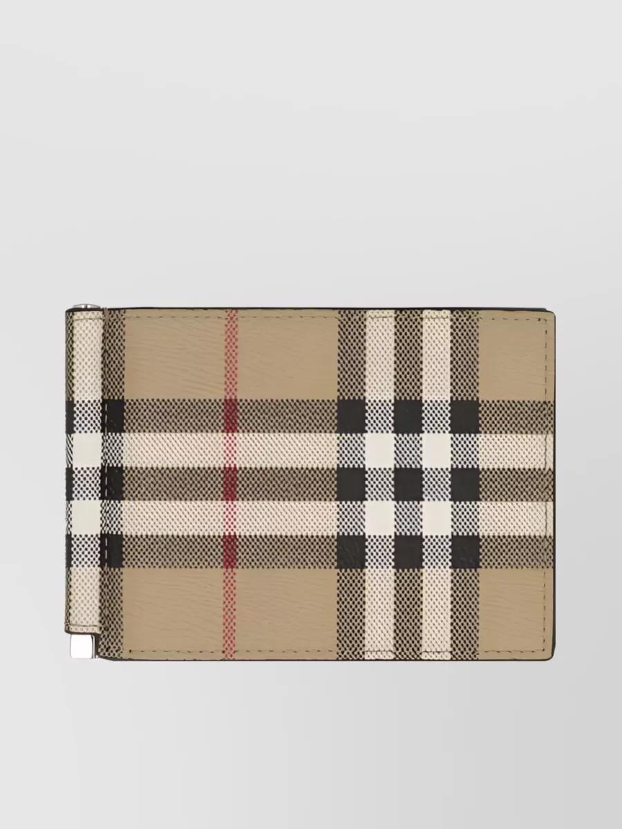 Vintage Check Bi-fold Cardholder In Cream Product Image