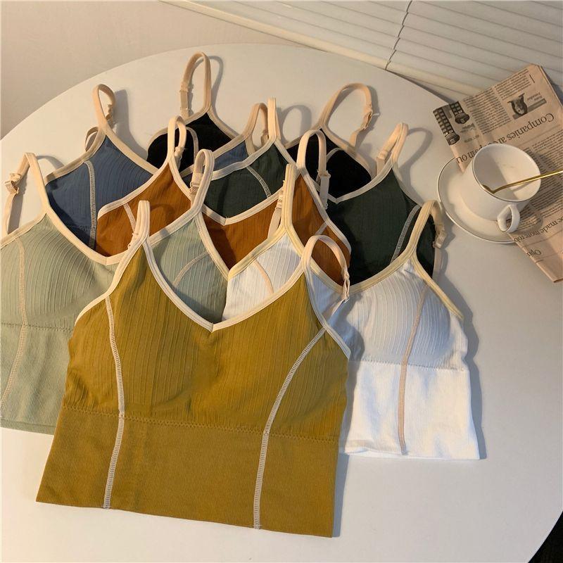 Contrast Trim Cropped Camisole Top Product Image