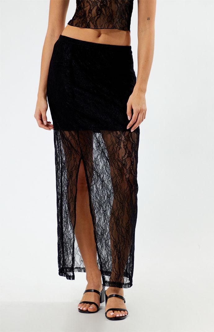 Noisy May Womens Lace Midi Skirt Product Image