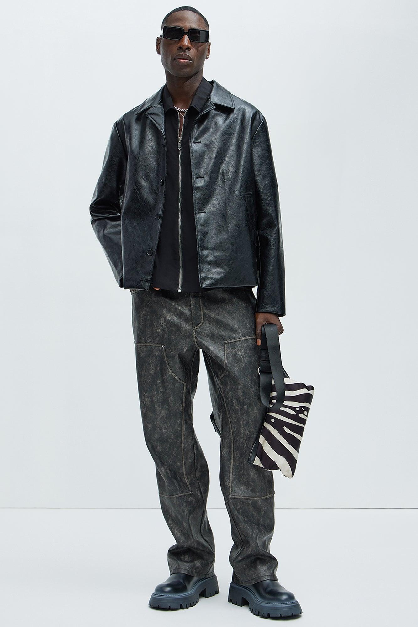 Marley Wash Carpenter Straight Pants - Black/combo product image