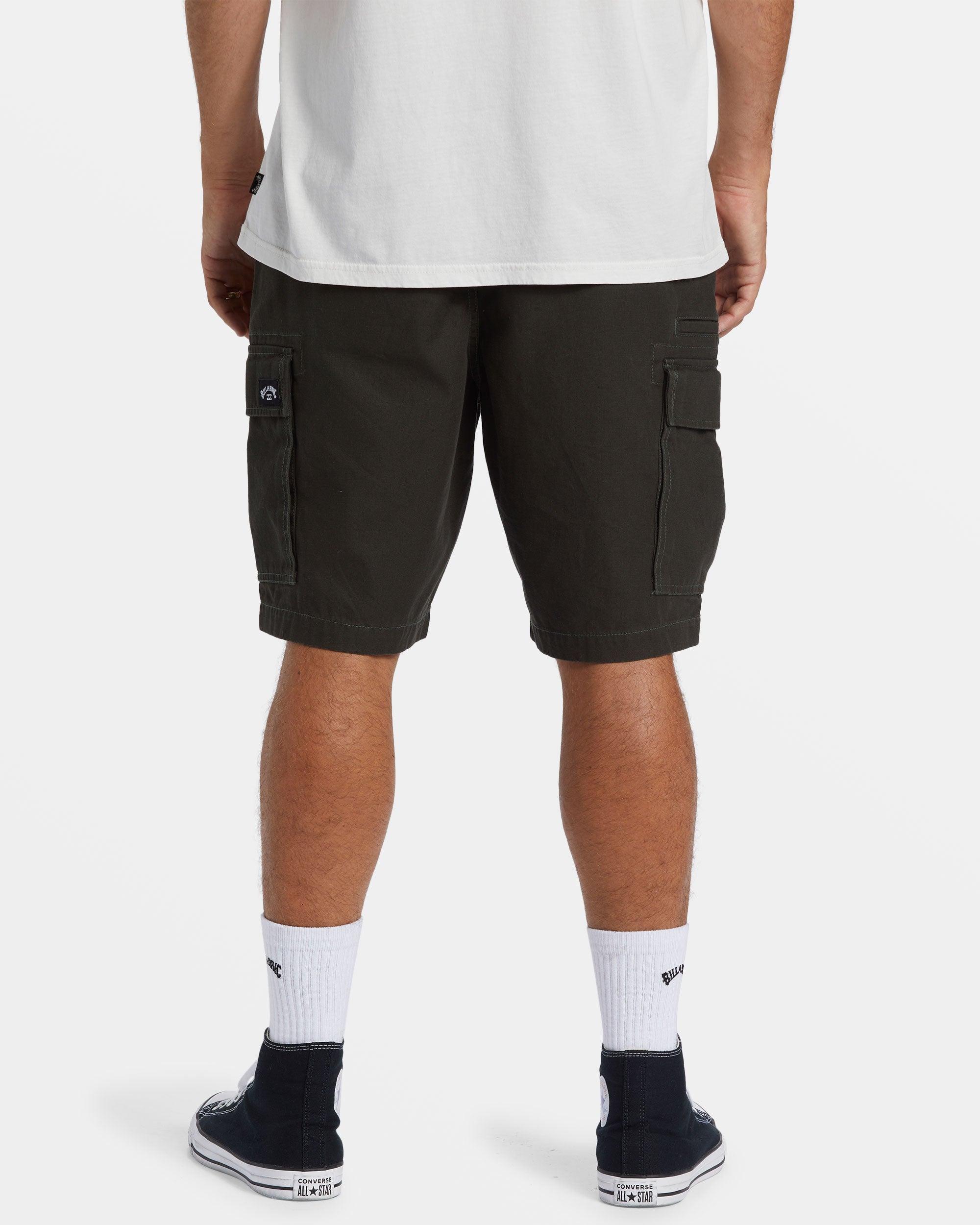 Combat Cargo Shorts - Dark Military Male Product Image