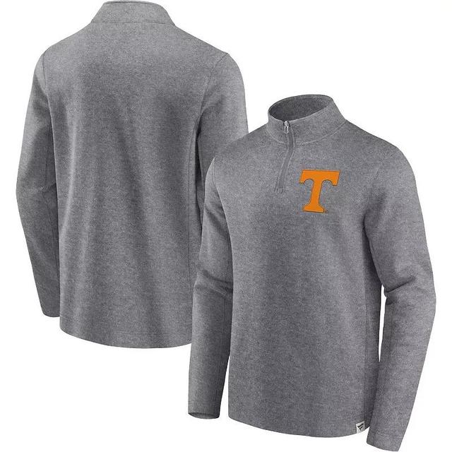 Mens Fanatics Branded Heather Gray Tennessee Volunteers Vintage Fleece Quarter-Zip Jacket Product Image