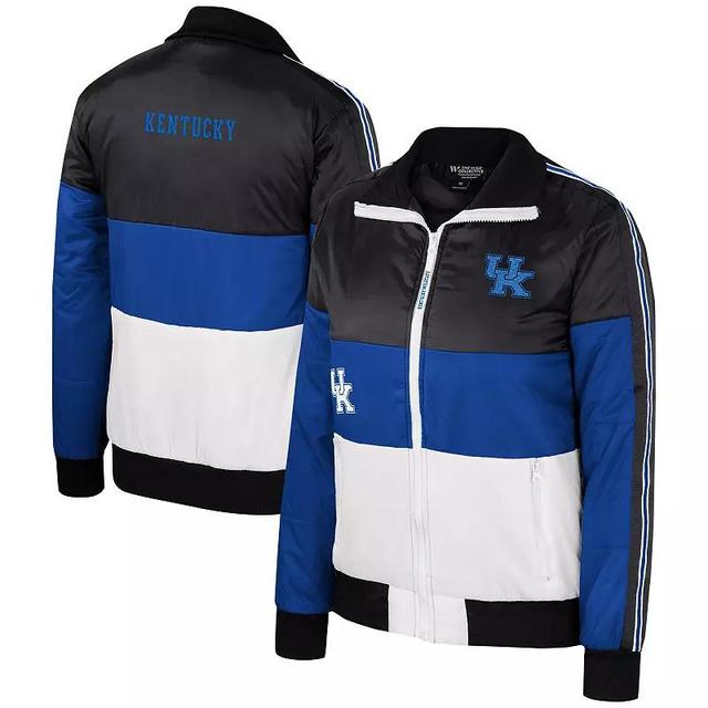 Womens The Wild Collective Royal Kentucky Wildcats Color-Block Puffer Full-Zip Jacket Product Image