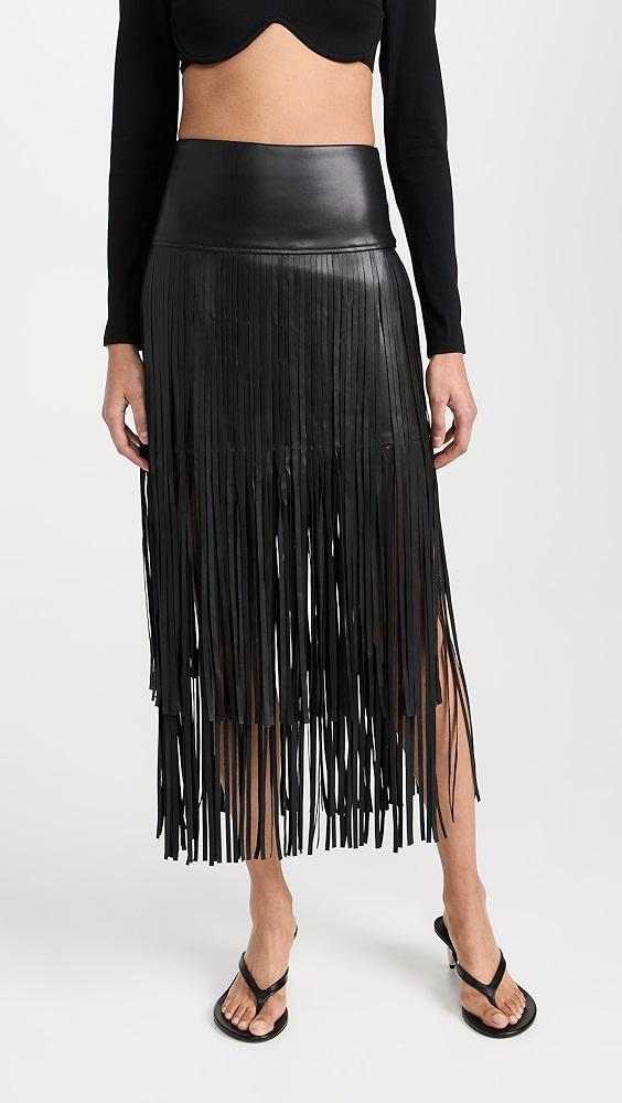 L'AGENCE Karolina Fringe Skirt | Shopbop Product Image