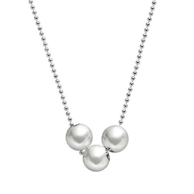 Sterling Silver Necklace & Spacer Beads, Womens Product Image