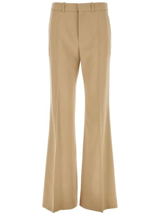 Wool Flared Trousers In Multicolor Product Image