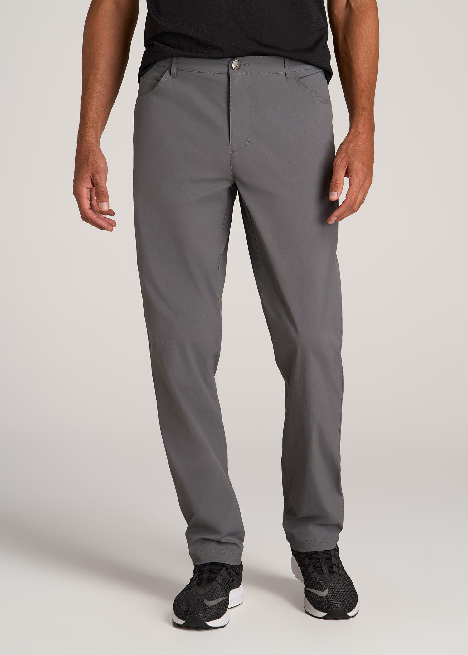 TAPERED-FIT Traveler Pants for Tall Men in Charcoal Male Product Image