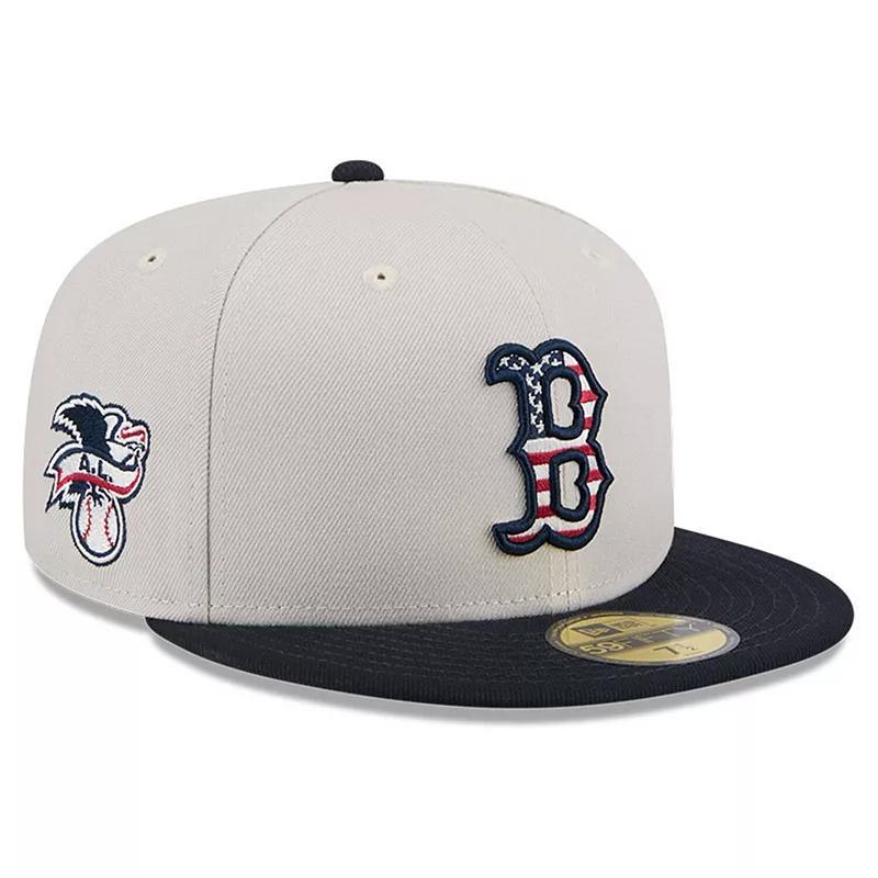 New Era Mens Black Boston Red Sox 2024 Fourth of July 59FIFTY Fitted Hat Product Image