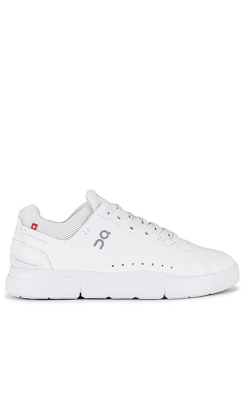 On the Roger Advantage Sneaker in White. Size 6.5, 8, 8.5, 9.5. Product Image