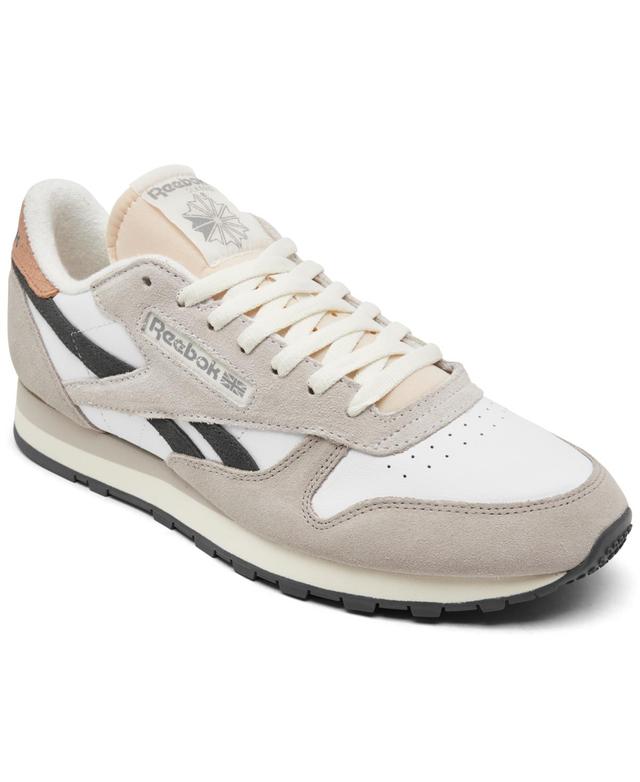 Reebok Mens Classic Leather Casual Sneakers from Finish Line - White Product Image