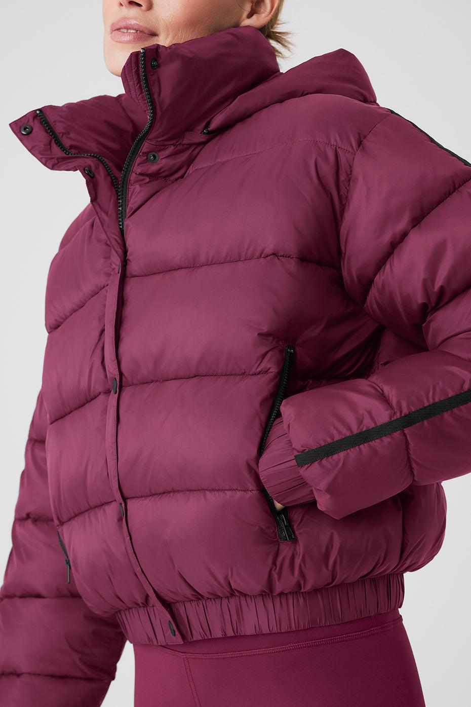 Aspen Love Puffer Jacket - Wild Berry Product Image