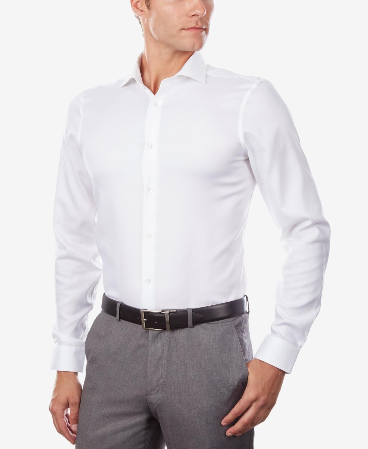 Mens Steel Slim-Fit Non-Iron Stretch Performance Dress Shirt Product Image