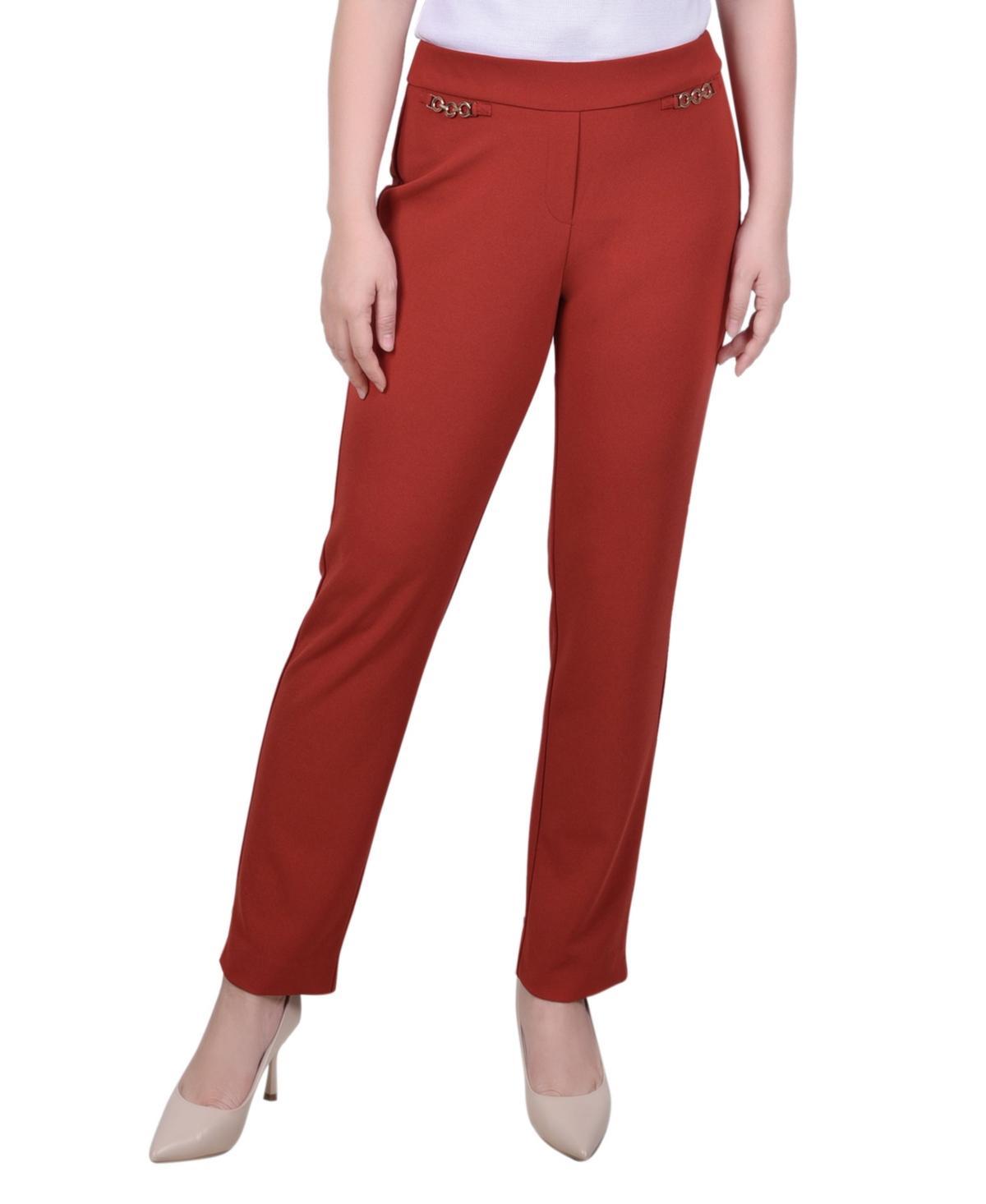 Ny Collection Womens Scuba Crepe Ankle Pants Product Image