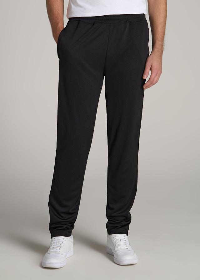 Athletic Stripe Pants for Tall Men in Black Male Product Image