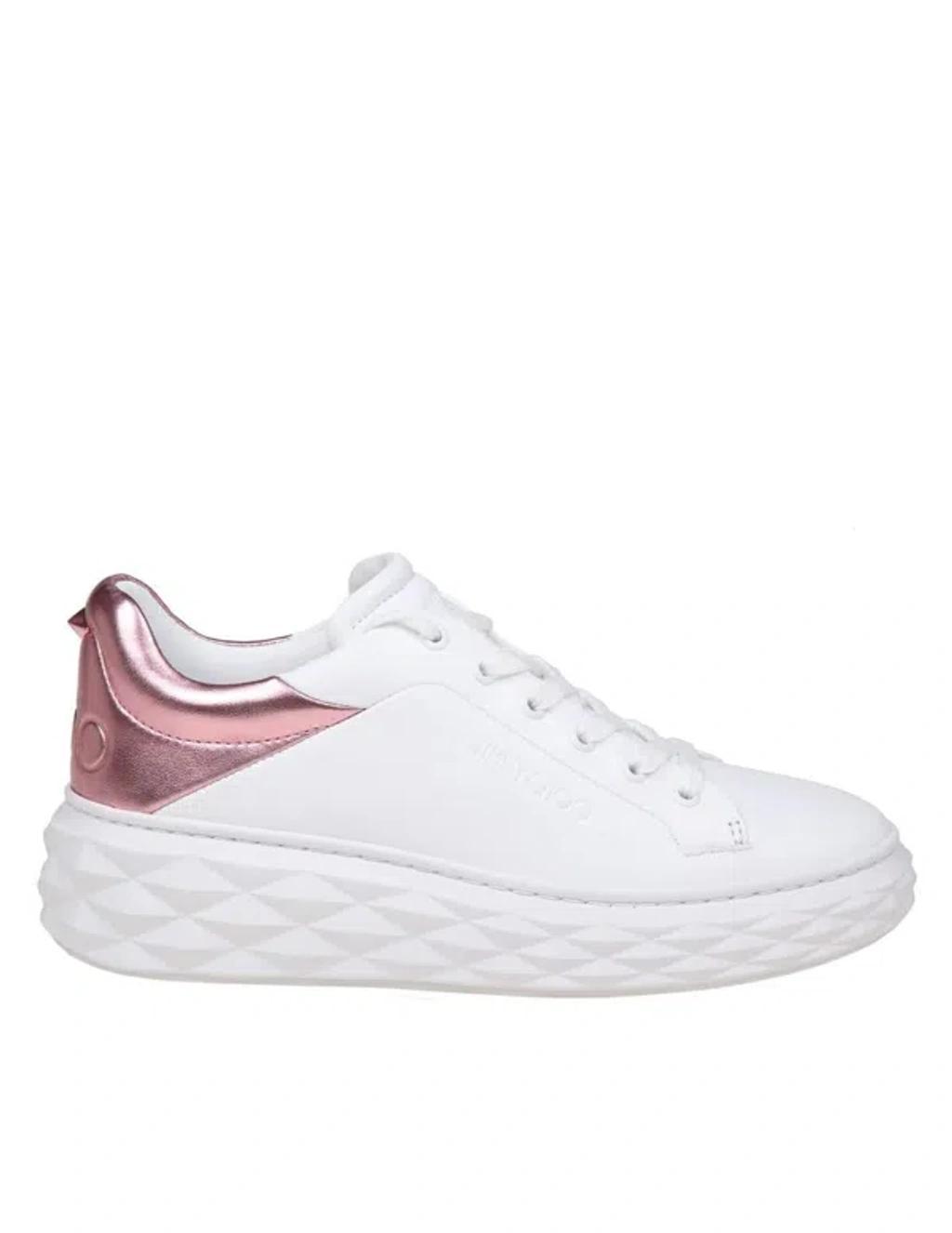 JIMMY CHOO Sneakers  Woman Color White In Black Product Image