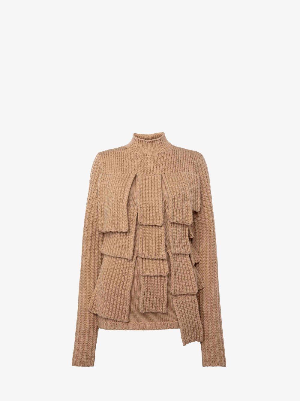 PANELLED FLAP SWEATER in 130 flax | JW Anderson US  Product Image