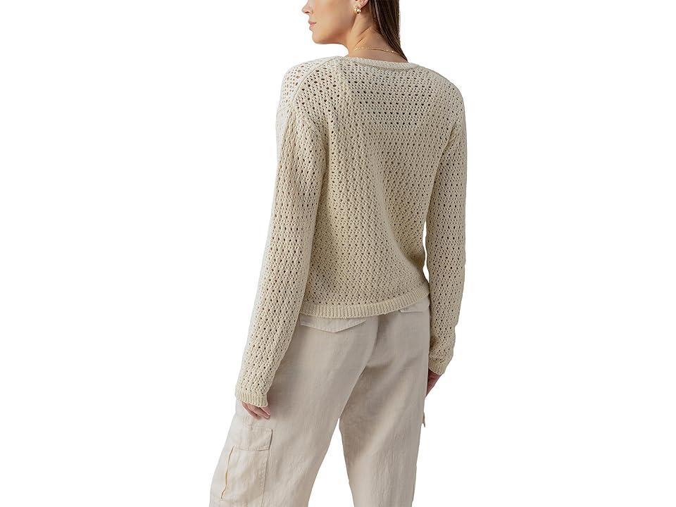 Sanctuary Womens Cotton Open-Knit Button-Front Cardigan Product Image