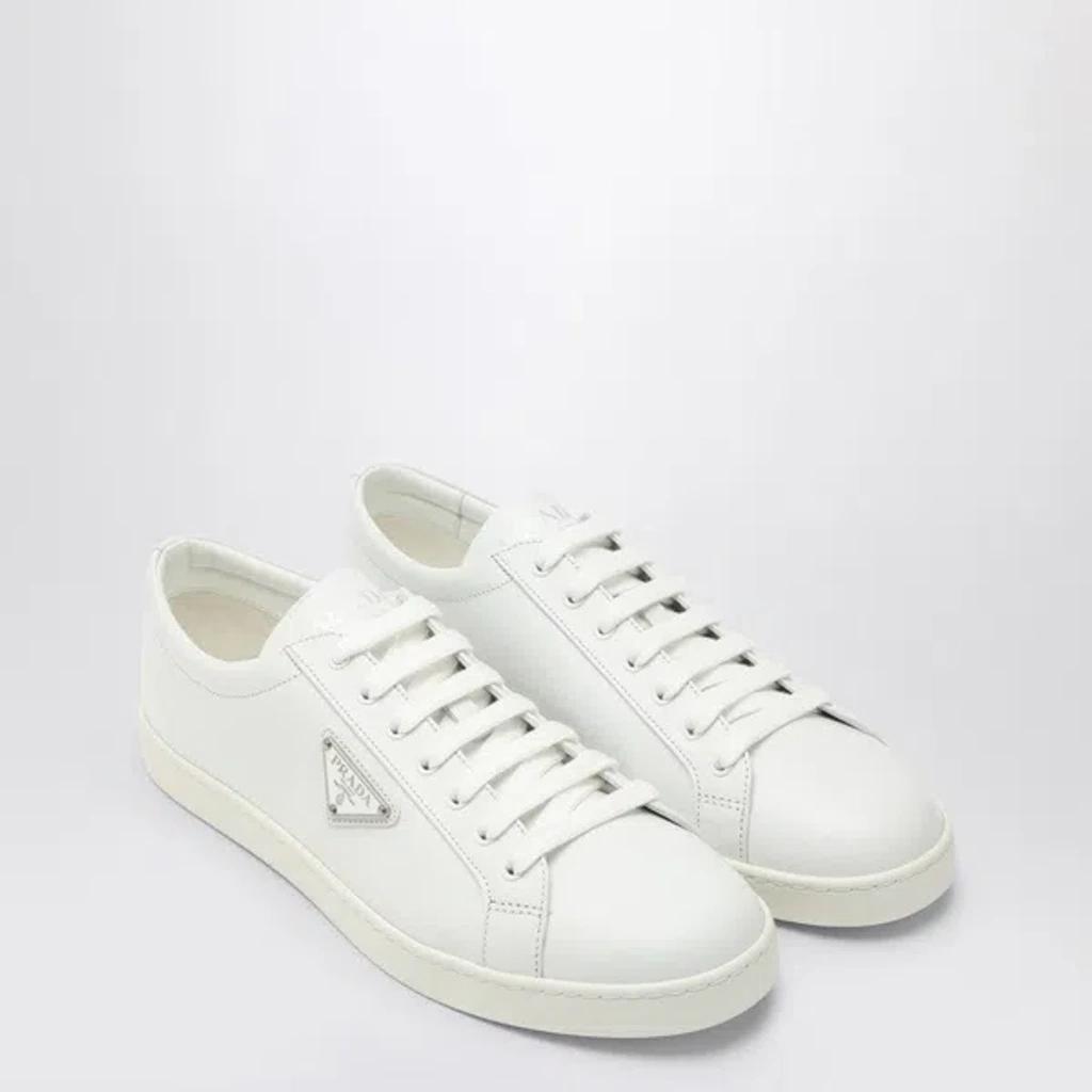 PRADA White Sneaker With Triangle Logo Men Product Image