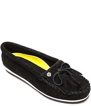 Minnetonka Kilty Plus Suede Moccasins Product Image