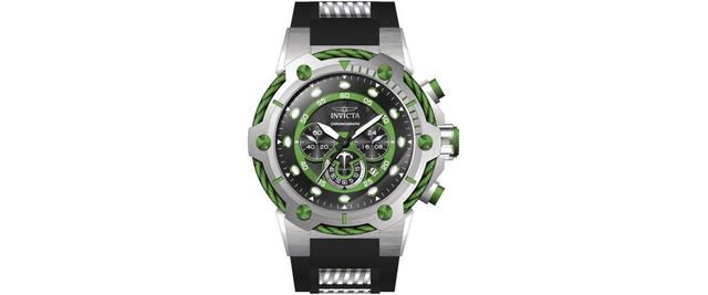 Invicta Mens 46365 Bolt Quartz Chronograph Black, Green Dial Watch - Green Product Image