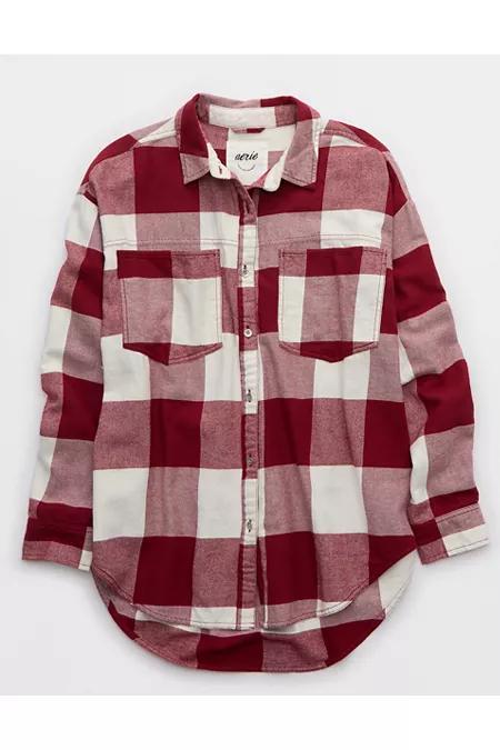 Aerie Anytime Fave Flannel Shirt Women's Product Image