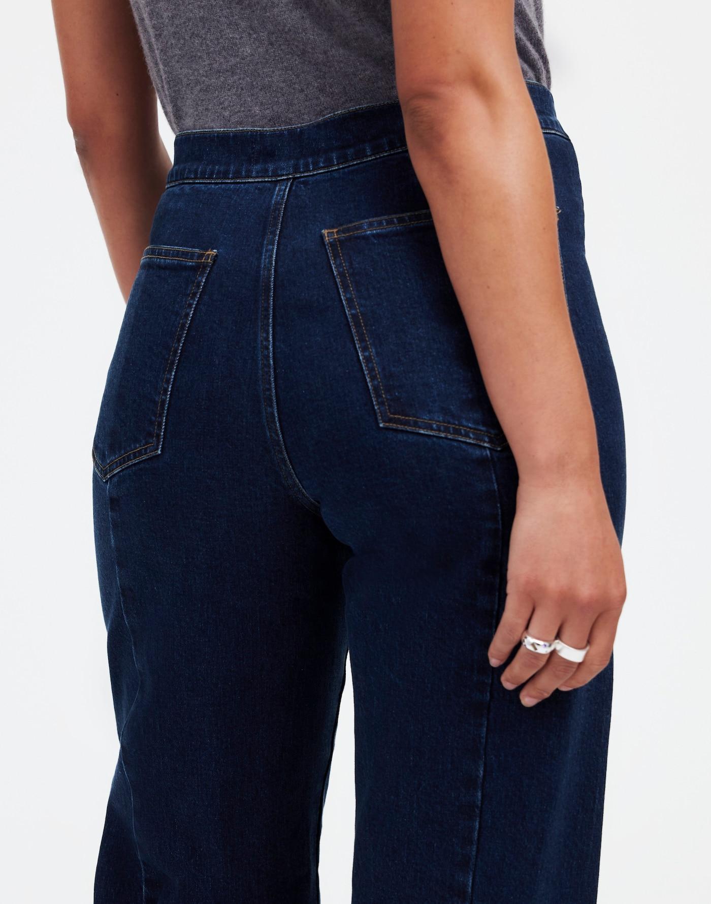 The Tall Curvy Emmett Wide-Leg Jean in Leffers Wash: Welt Pocket Edition Product Image