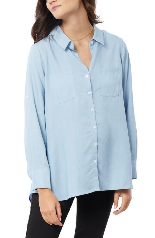 Womens Maternity Classic Denim Shirt Product Image