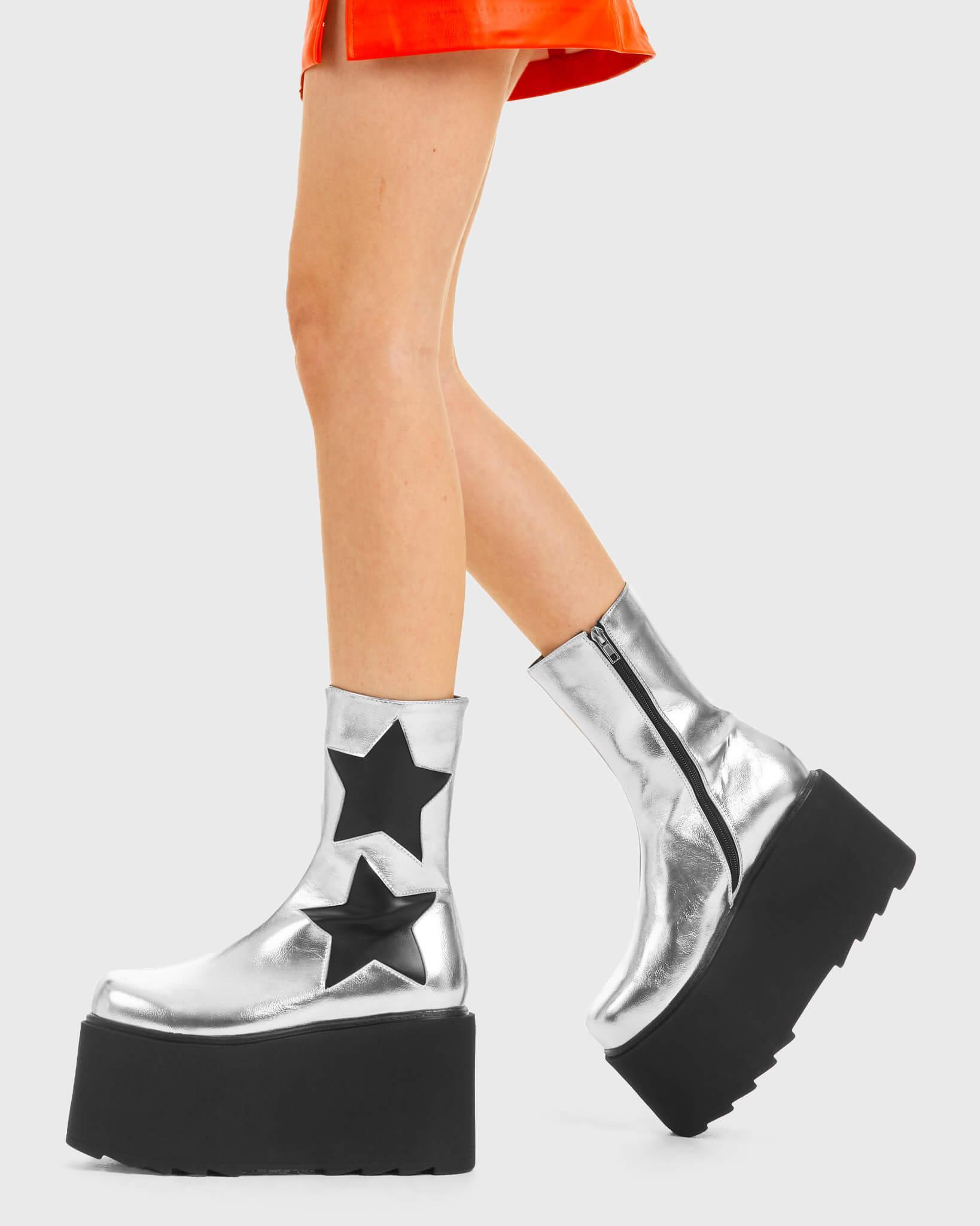 Big Shot Chunky Platform Ankle Boots Product Image