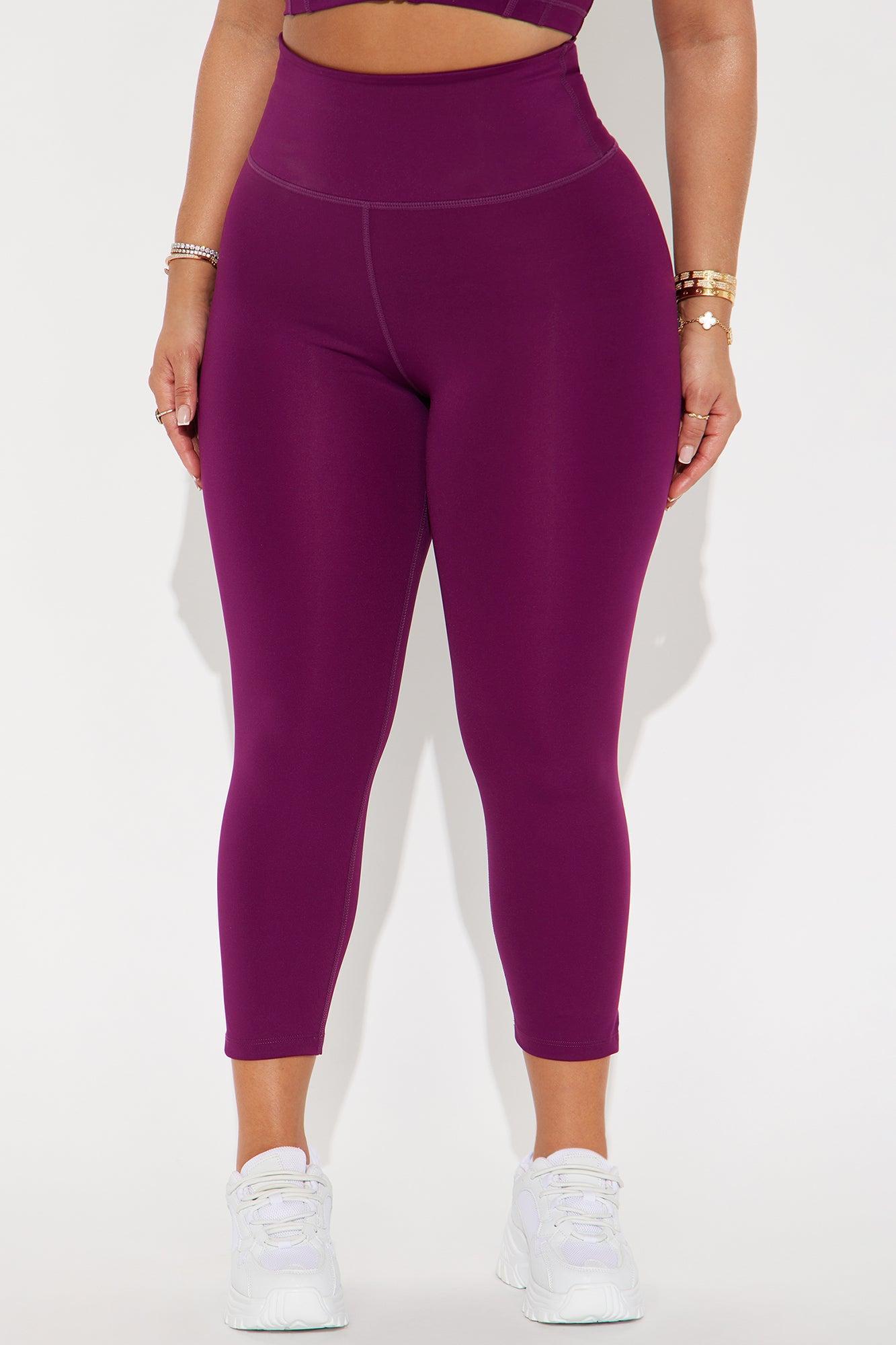 Run It Up Elevate Capri Active Legging - Plum Product Image