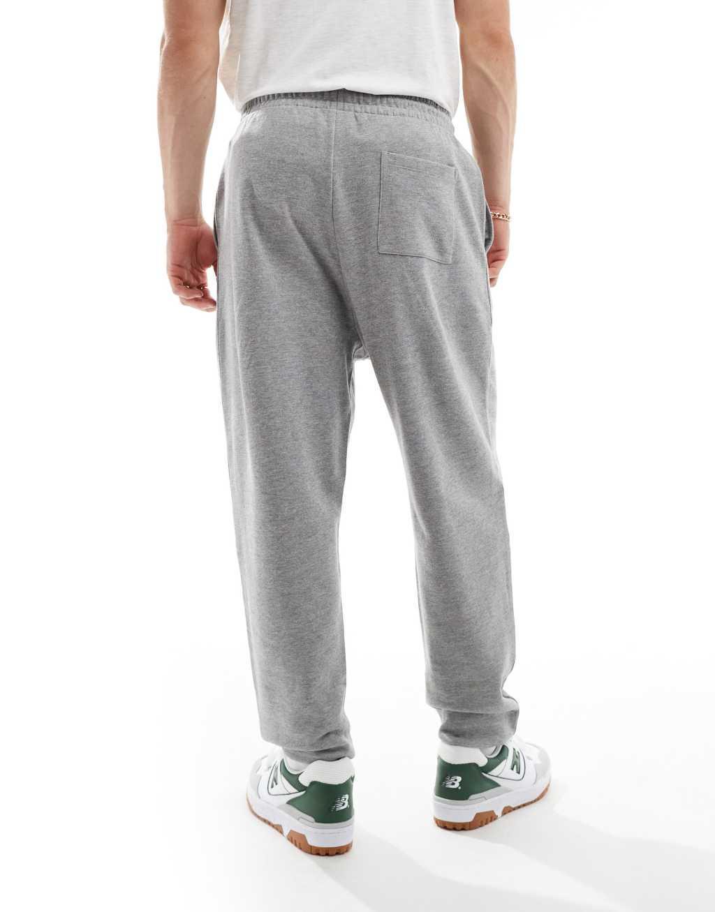 ASOS DESIGN essential oversized sweatpants in heather gray Product Image