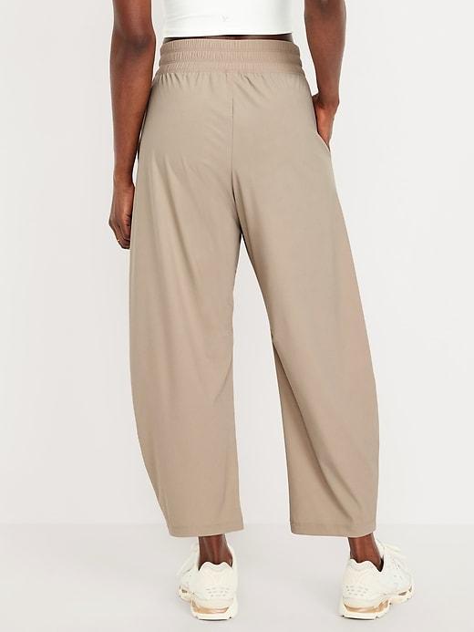 High-Waisted SleekTech Barrel Ankle Pants Product Image