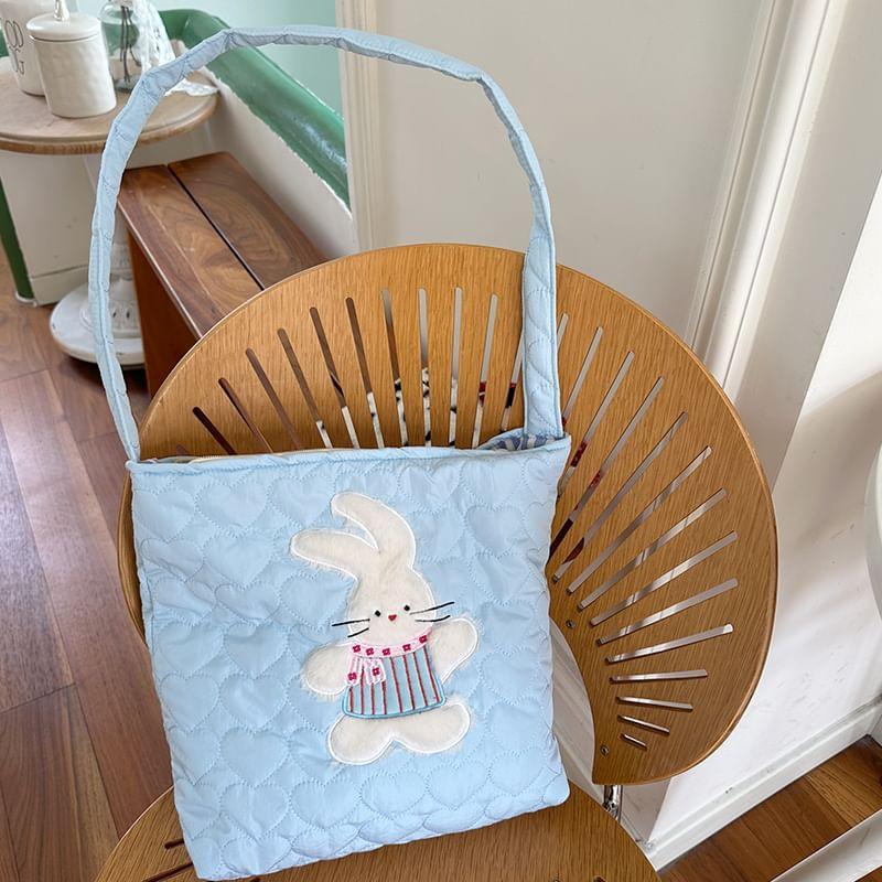 Animal Applique Quilted Tote Bag Product Image