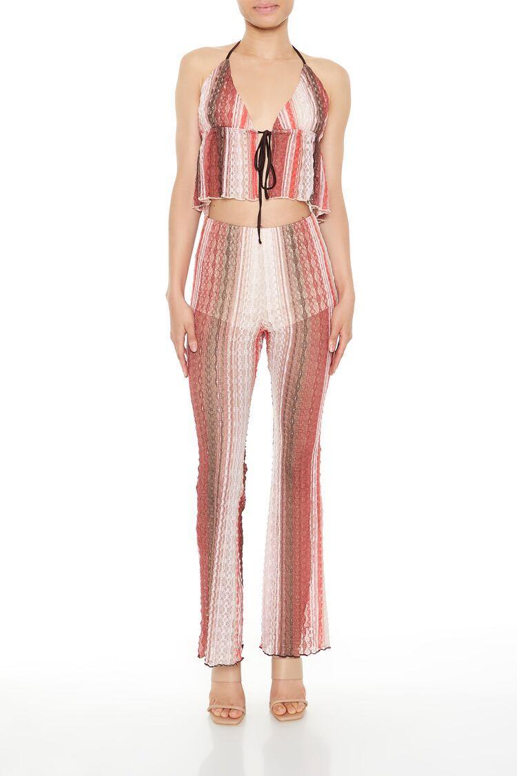 Striped Flare-Leg Pants | Forever 21 Product Image