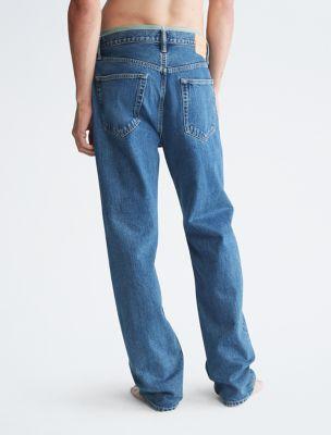 Standards Straight Fit Stone Indigo Selvedge Jeans Product Image